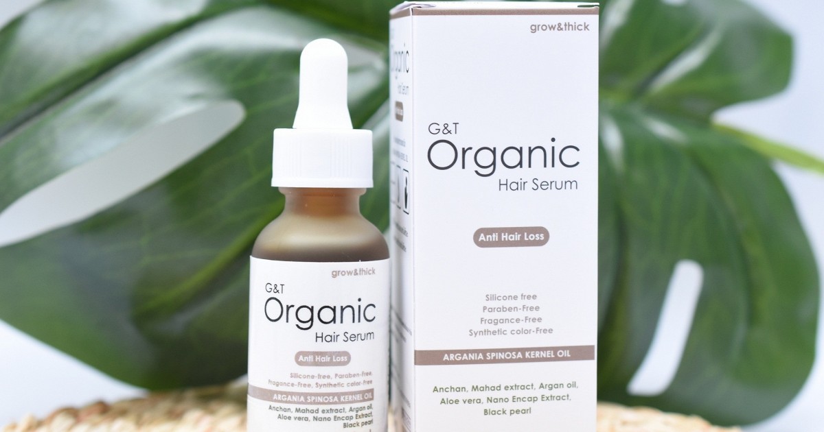 ผมร่วง ผมบาง สร้างใหม่ได้ด้วย G&T Organic Hair Serum เร่ง ...