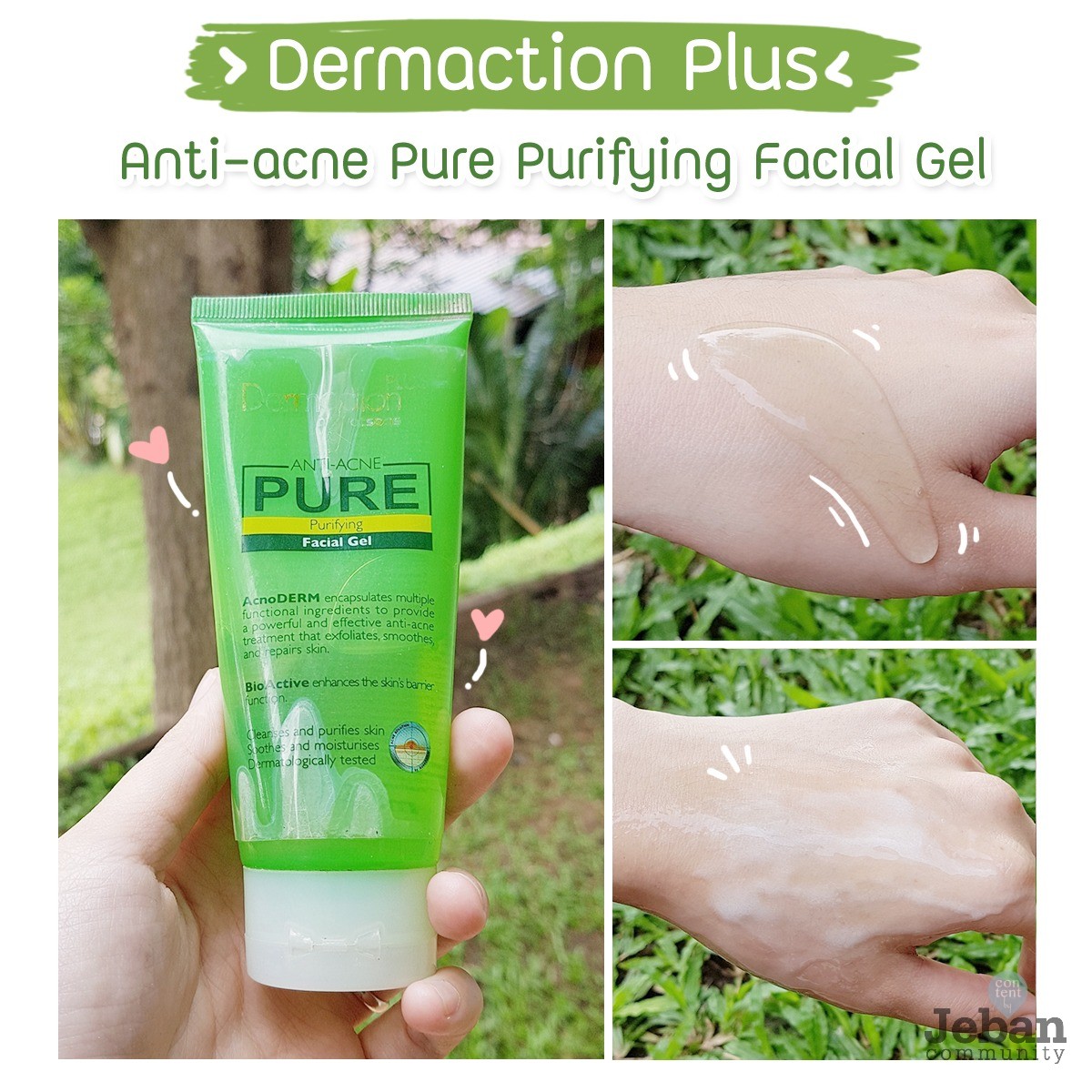 Dermaction Plus : Anti-acne pure purifying facial gel