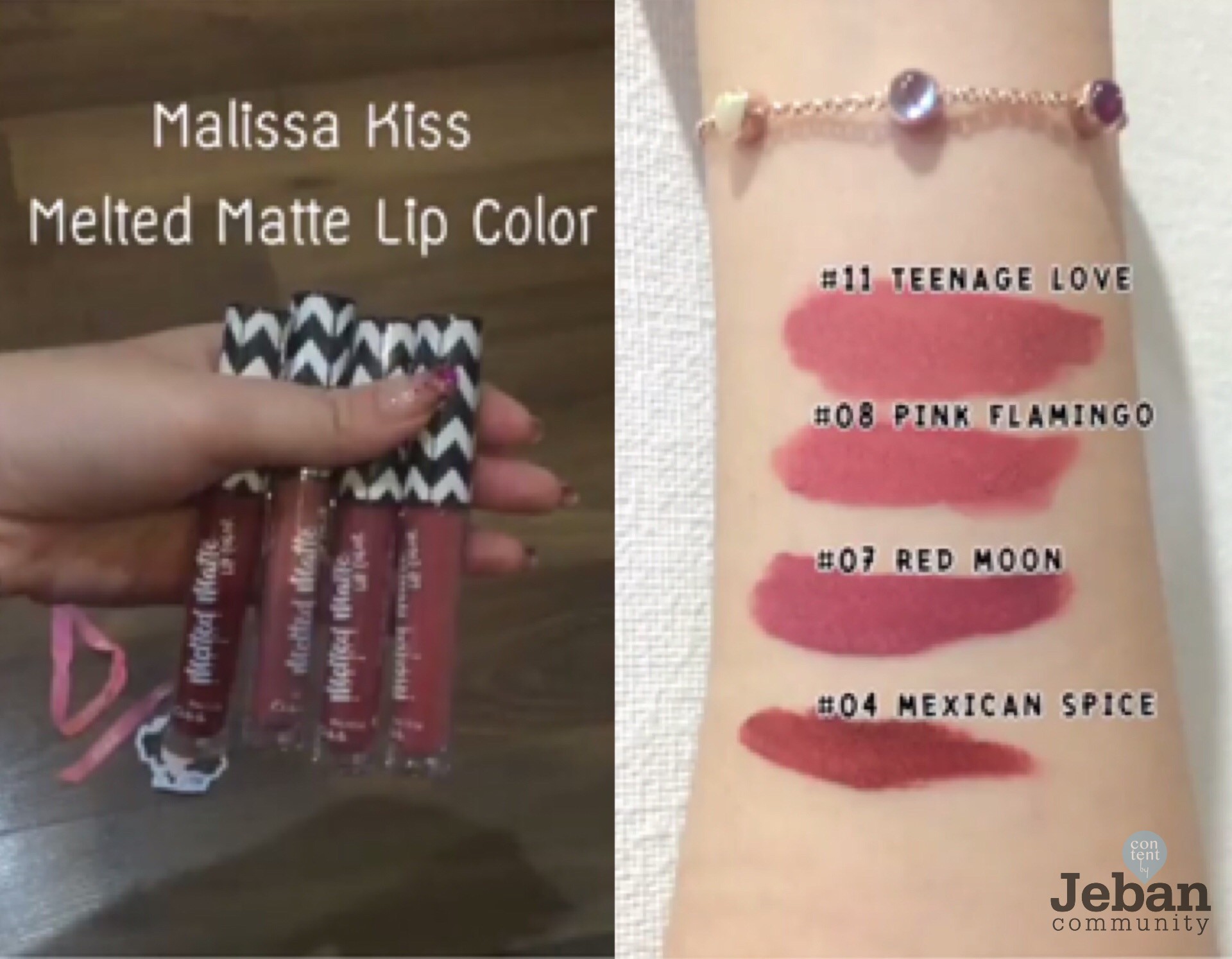 malissa kiss melted matte lip color