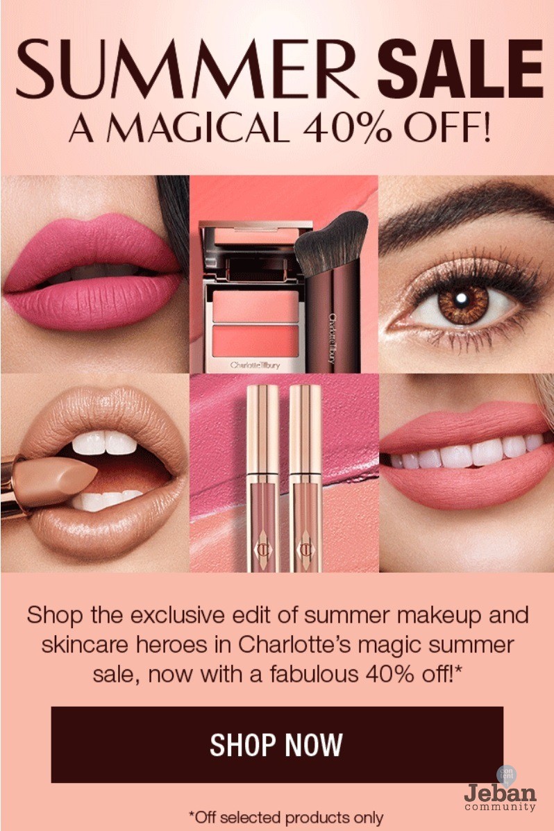 charlotte tilbury 40 off