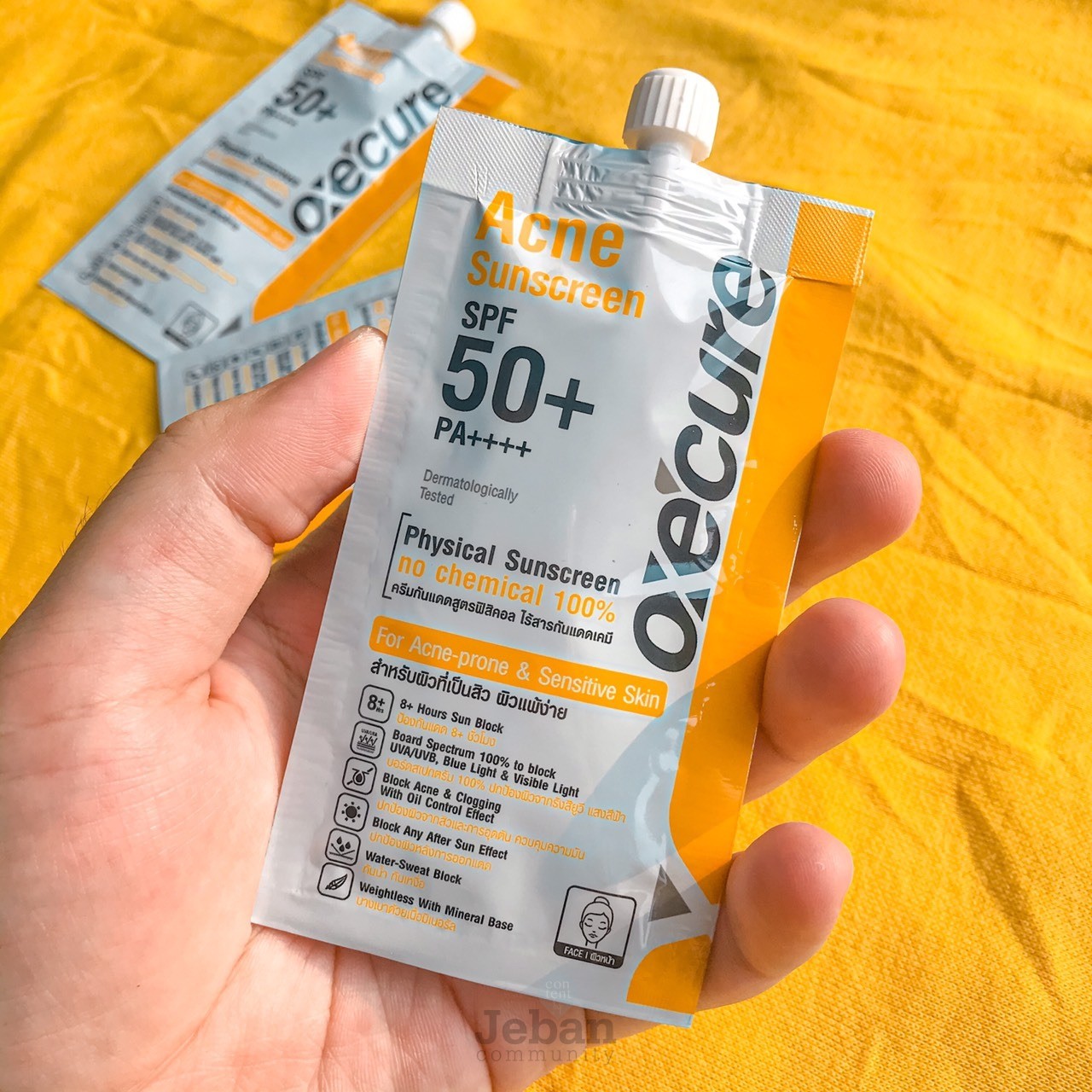 oxe cure acne sunscreen