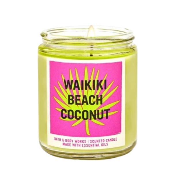 Waikiki Beach Coconut Single Wick Candle