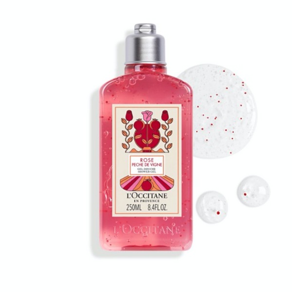 Holiday Rose Vine Peach Light Shower Gel