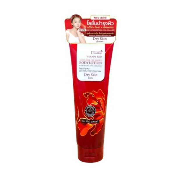 Woody Red Retin Hya Collagen Bodylotion