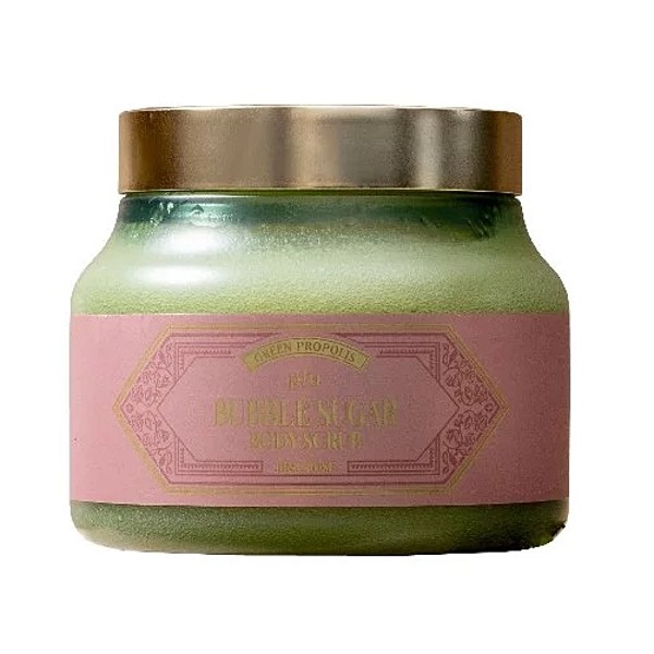 Green Propolis Bubble Sugar Body Scrub Real Rose