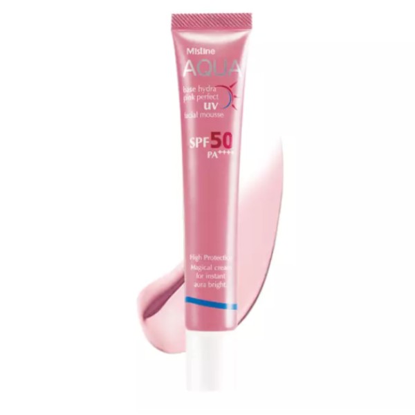 AQUA BASE HYDRA PINK PERFECT UV FACIAL MOUSSE SPF 50 PA +++