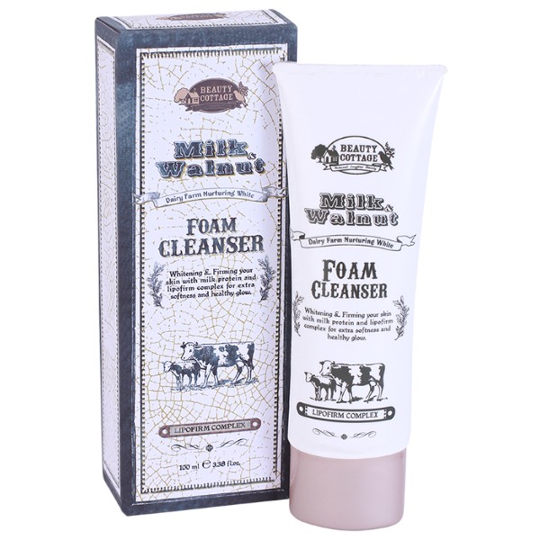 Milk & Walnut Dairy Farm Nurturing White Foam Cleanser