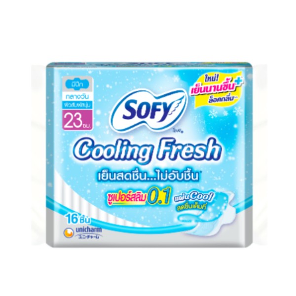 Cooling Fresh ซูเปอร์สลิม 0.1 23 ซม.