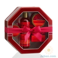 Hexagonal Cranberry Joy Gift Box  