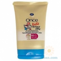 Once Kids 8 Hour Play Hypoallergenic Suncare Lotion SPF 50+