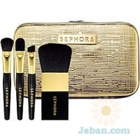 Gold Crackle Mini Brush Set