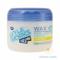 Style Works Lasting Hold Flexible : Hair Wax