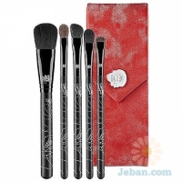 5 Piece Brush Set With Case