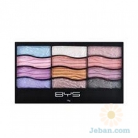 Eyeshadow 12 Pallet Wave Pattern Horizontal