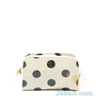 Polka Dot Cosmetic Bag