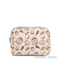 Perfume Print Cosmetic Bag