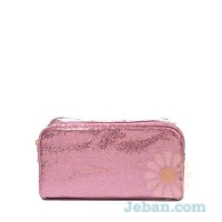 Glittered Cosmetic Bag