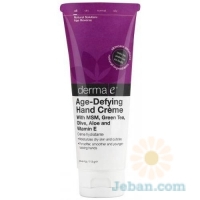 Age-Defying : Hand Crème With MSM Green Tea Olive Aloe And Vitamin E