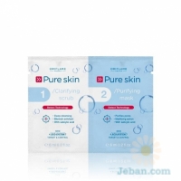 Pure Skin : 1 Clarifying Scrub 2 Purifying Mask