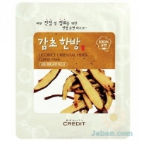 Licorice Oriental Herbs Cotton Mask