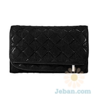 Quilted Bag Collection - Black : Small Hanging Travel Case