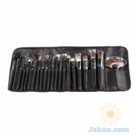 Brush Set 22 Pcs Leather Bag