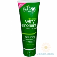 Very Emollient Cream Shave : Aloe Mint