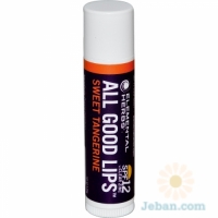 All Good Lips : Spf 12 With Clear Zinc Sweet Tangerine