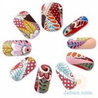 Easy Funny Nail Sticker : Pocahontas