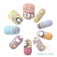 Easy Funny Nail Sticker : Girl Friends