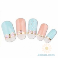 Easy Funny Nail Sticker BlingBling : Pretty Girl