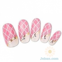 Easy Funny Nail Sticker BlingBling : French Waffle