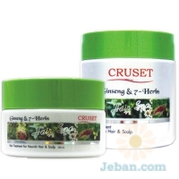 Cruset Hair Spa Treatment with Ginseng & 7-Herbs Extracts