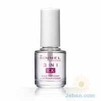 3 In 1 Ex Base Top Coat & Strengthener