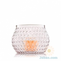 Mini Candle Luminary : Bubbled Glass