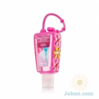 Pocketbac Holder : Pink Flower Rhinestone