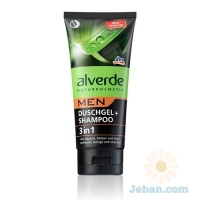 Men : Duschgel + Shampoo 3in1