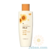 Natural Sun : Eco Body & Family Mild Sun Milk Spf40 Pa+++