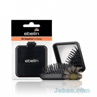 Mini Foldable Hair Brush With Mirror