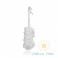 Bath Brush With Nylon Sponge