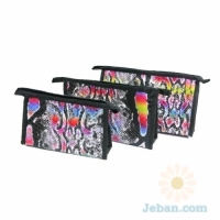 Boa Makeup Bag Set : Rainbow