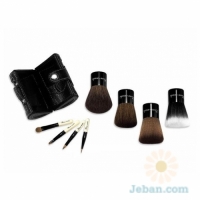 Travel Kabuki Choice Brush Set : Sable