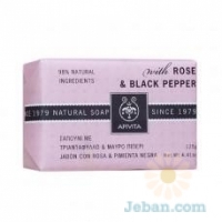 Natural Soap : Soap With Rose & Black Pepper