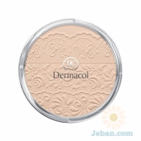 Compact Powder With Lace Relief