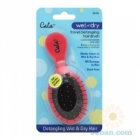 Wet-N-Dry : Travel Detangling Hair Brush