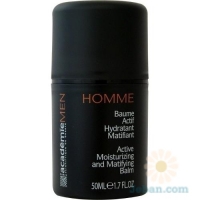 Men : Active Moisturizing And Matifying Balm