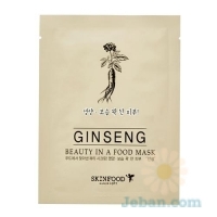 Beauty In A Food Mask Sheet : Ginseng