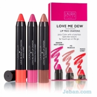 Love Me Dew Moisturizing Lip Crayon Trio