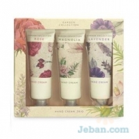 Garden Collection : Trio Of Hand Creams