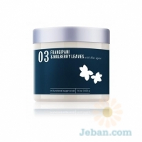 Frangipani & Mulberry Leaveswith Blue Agave : Tri Functional Sugar Scrub